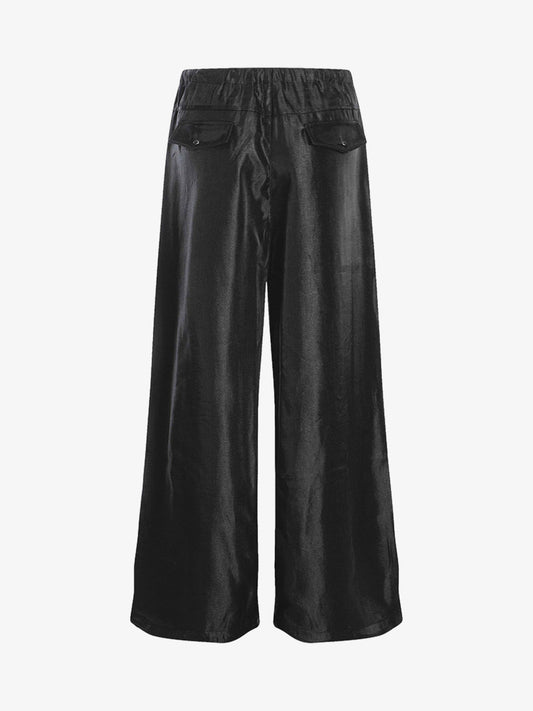 High Street Rivet Pleated Workwear Multi-pocket Casual Pants