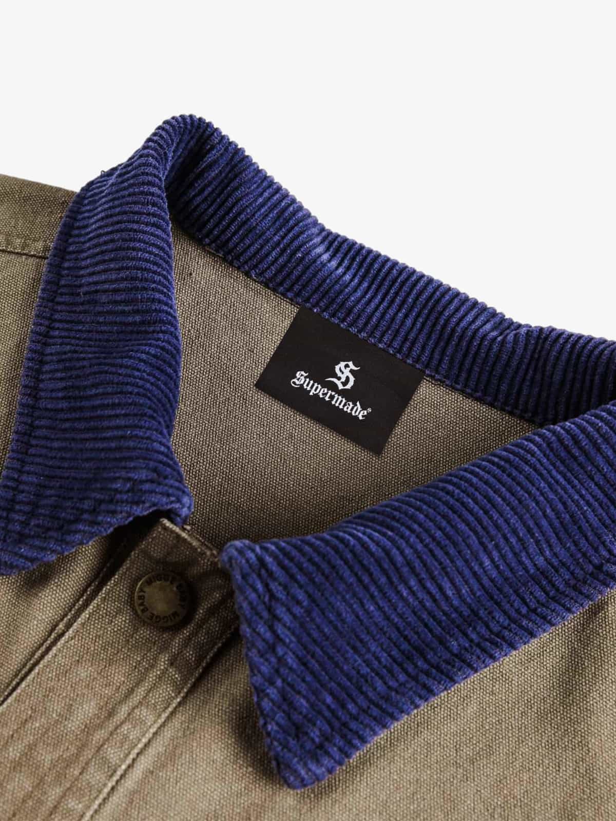 High Street Patchwork Collar Printed Work Jacket