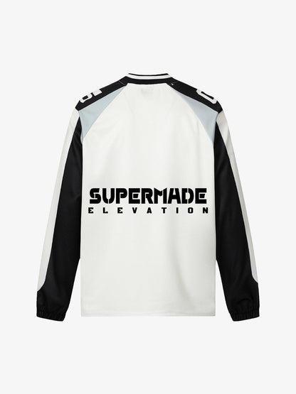 Sporty Long Sleeve Jersey with Bold Number Design for Active Enthusiasts