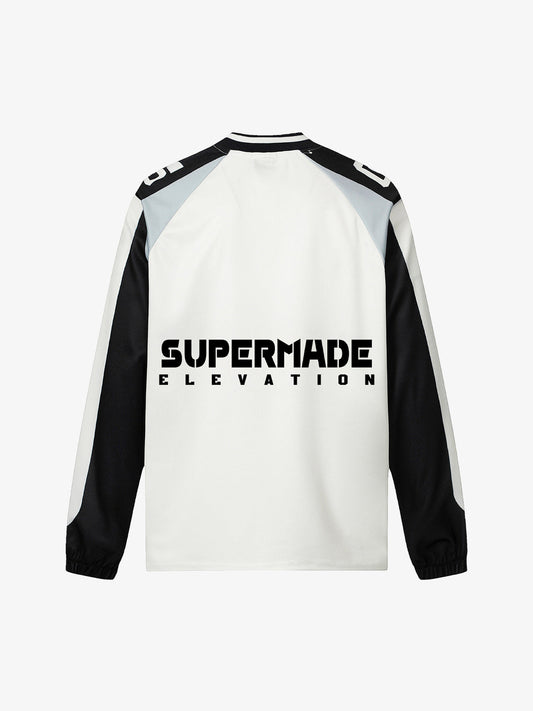 Sporty Long Sleeve Jersey with Bold Number Design for Active Enthusiasts