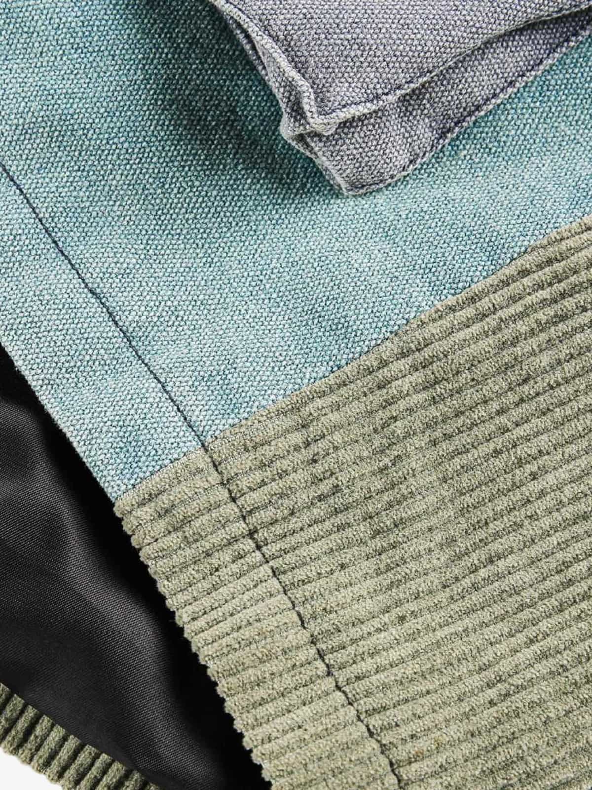 Color-Block Corduroy Denim Jacket for Men - Stylish and Versatile Outerwear