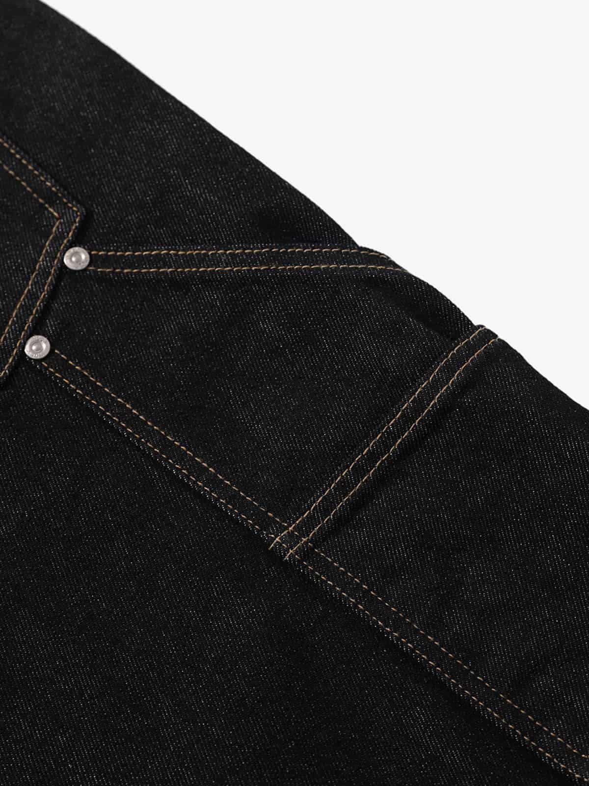 High-Waisted Wide-Leg Cargo Pants with Unique Pocket Design