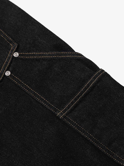 High-Waisted Wide-Leg Cargo Pants with Unique Pocket Design