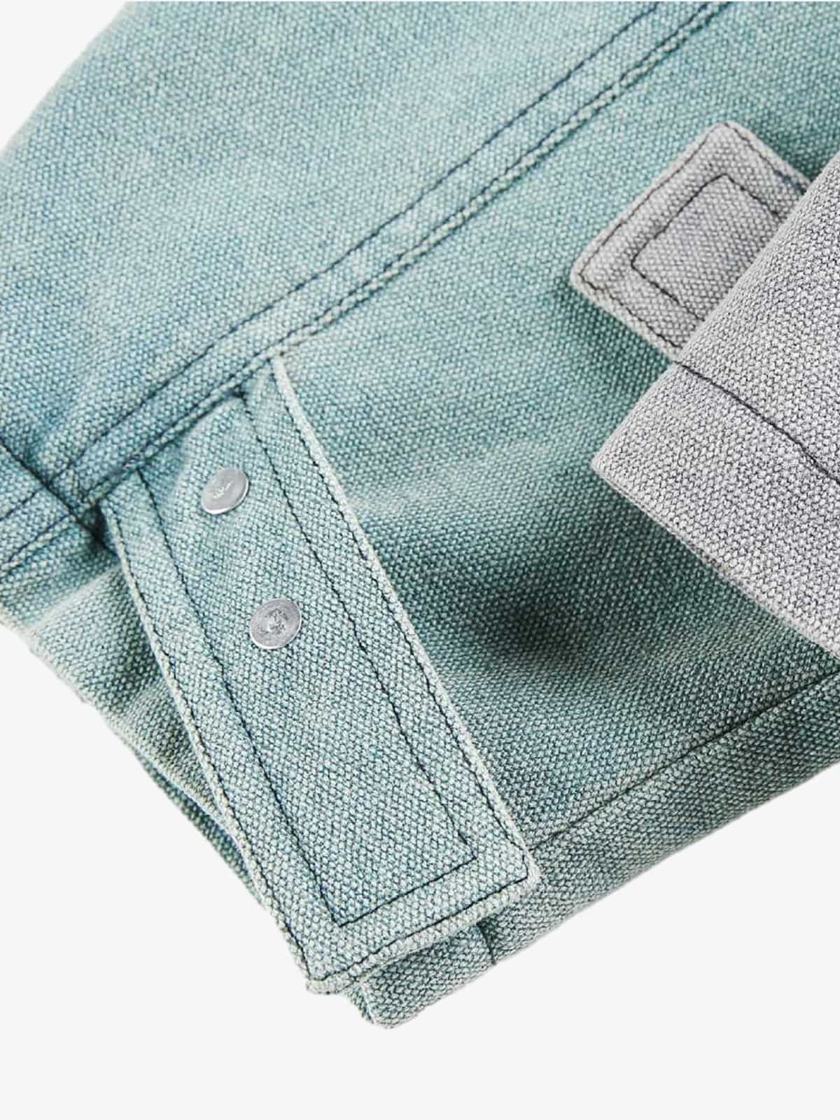 Color-Block Corduroy Denim Jacket for Men - Stylish and Versatile Outerwear