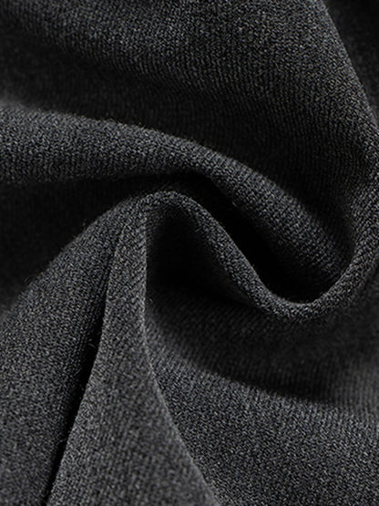 High-Waisted Contrast-Color Patchwork Niche Pants