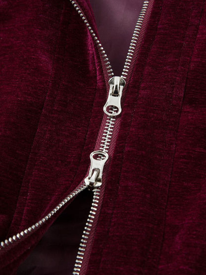 Retro Velvet Luxury Lapel Jacket