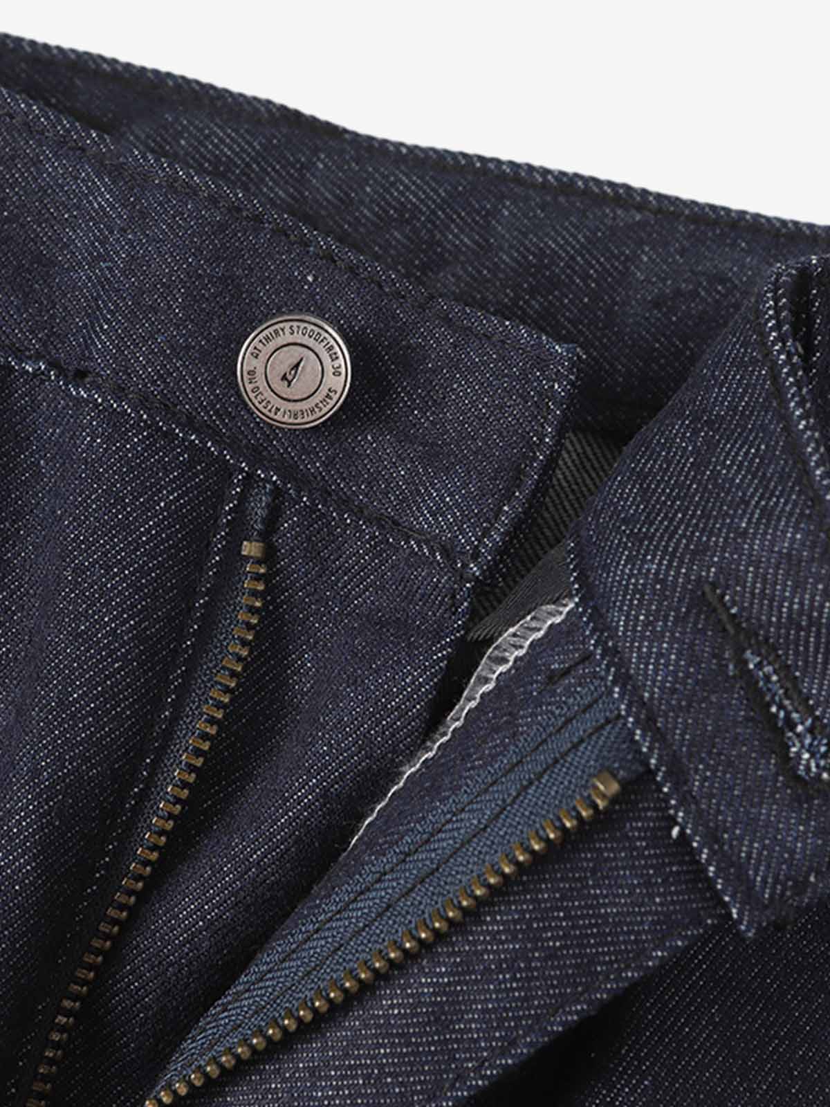 Retro High Street Color-Block Baggy Jeans