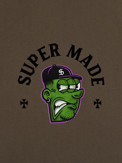 Graphic T-Shirt with Bold Monster Design for Casual Wear