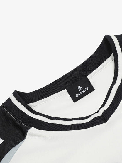 Sporty Long Sleeve Jersey with Bold Number Design for Active Enthusiasts