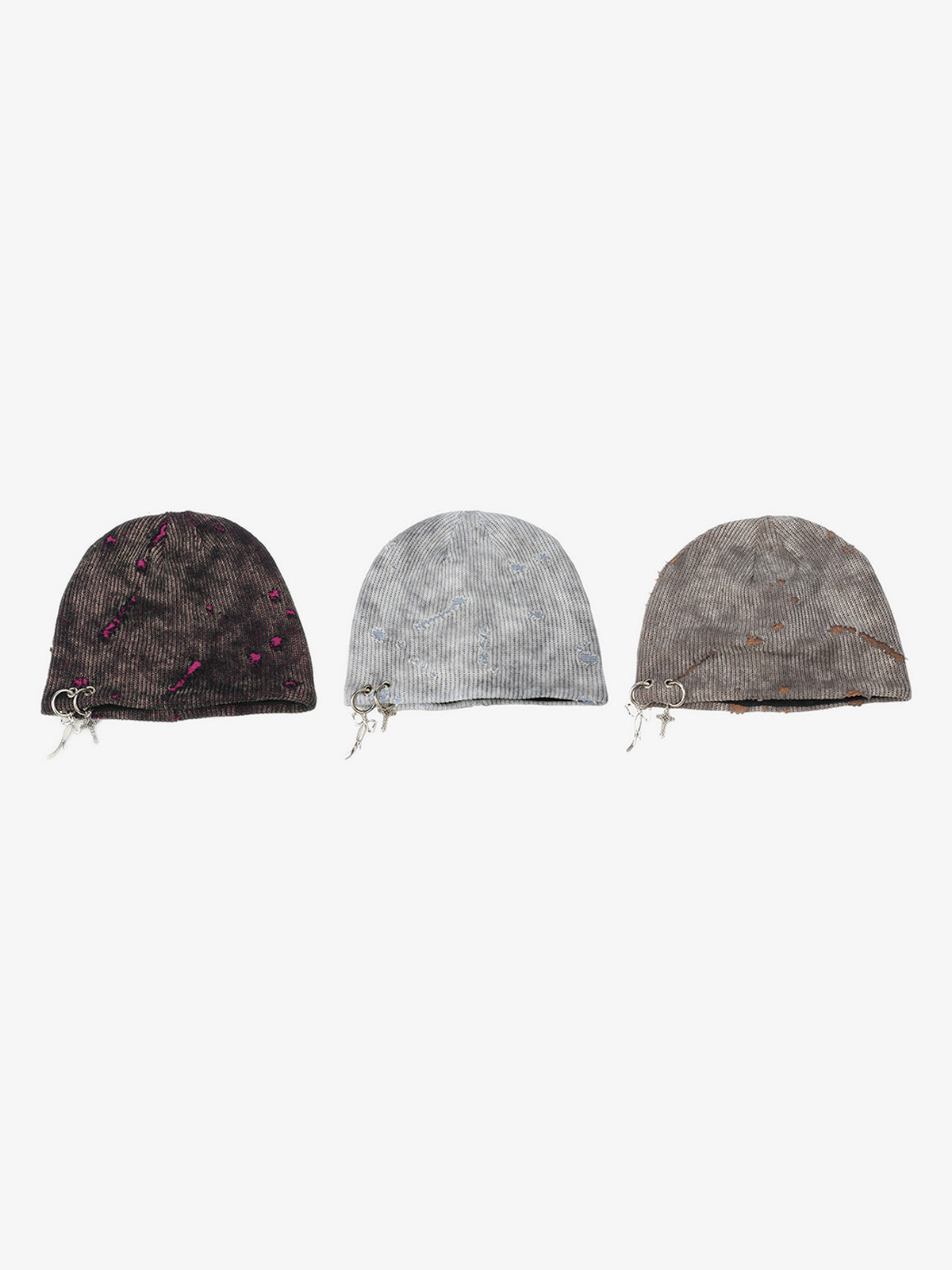 Fashionable Cross Charm Beanie Hat for Winter and Fall - Trendy Knit Cap with Unique Accessories