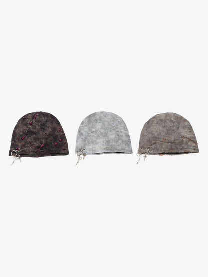 Fashionable Cross Charm Beanie Hat for Winter and Fall - Trendy Knit Cap with Unique Accessories