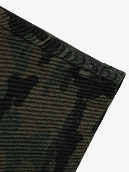 High-Waisted Wide-Leg Cargo Pants with Unique Pocket Design