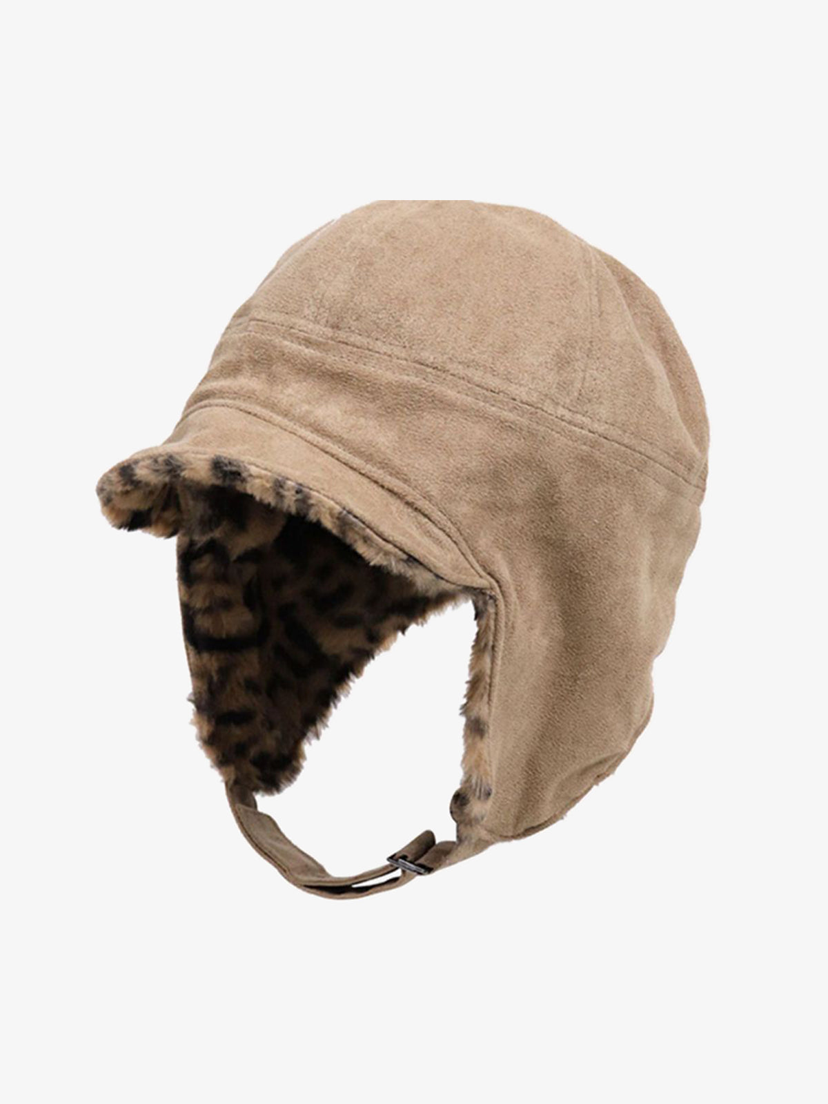 Retro Leopard Plush Earmuff Winter Hat