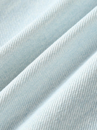 Plaid Print Baggy Jeans