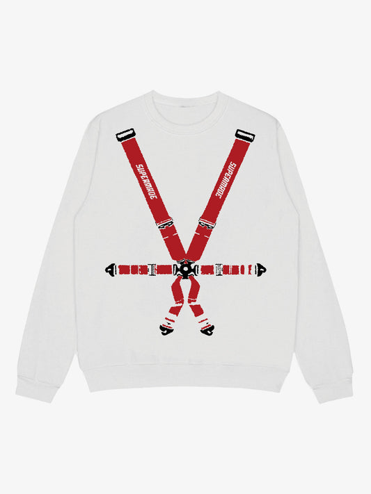 Racing Seat Belt Graphic Sweatshirt
