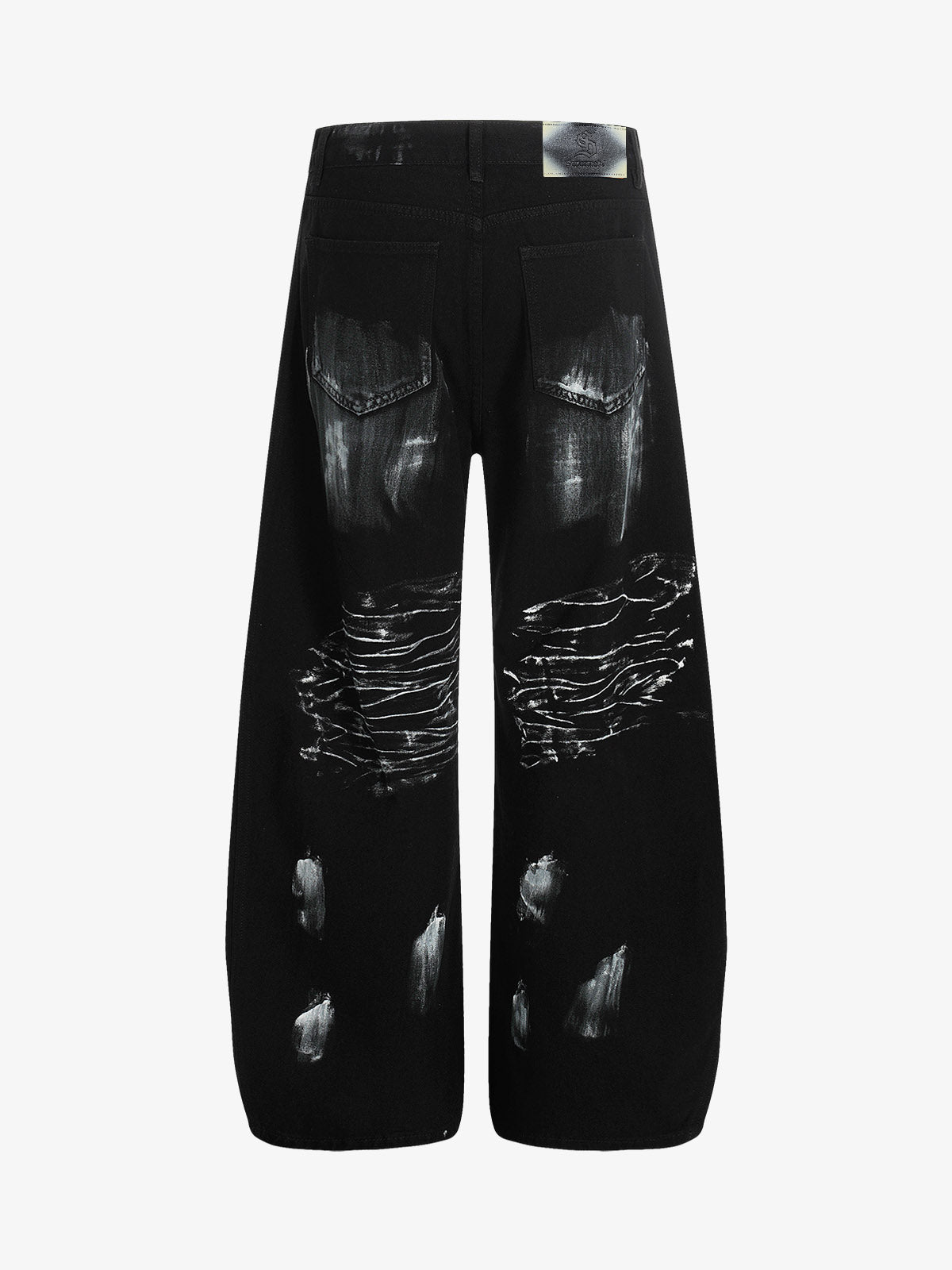Street Star Painted Barrel Jeans
