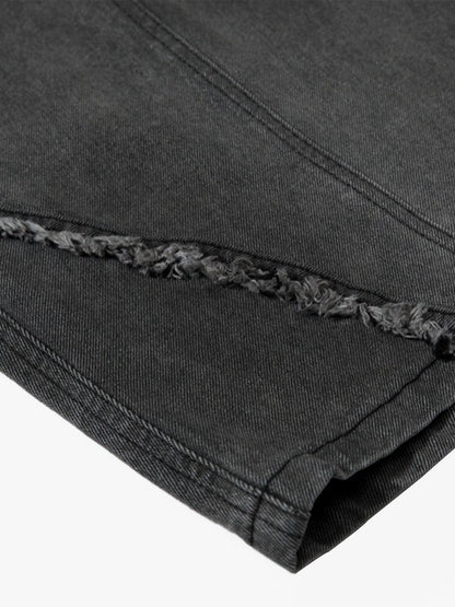 Plaid Jacket with Zipper Detail and Keychain Accessory