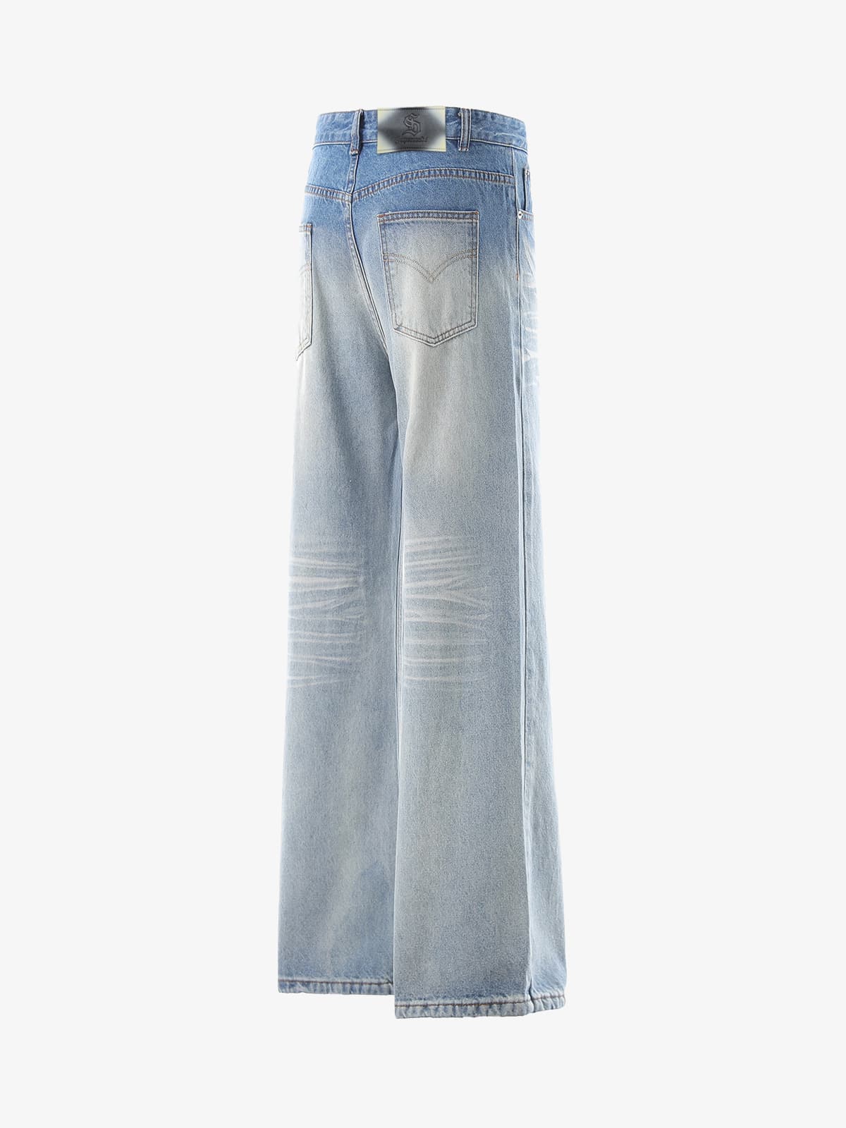 High-Waisted Wide-Leg Cargo Pants with Unique Pocket Design
