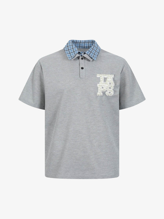 Stylish Short-Sleeve Polo Shirt with Unique Embroidered Logo for Men