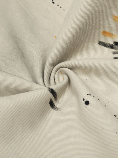 Retro Inkjet Dirty Dyed Barrel Pants