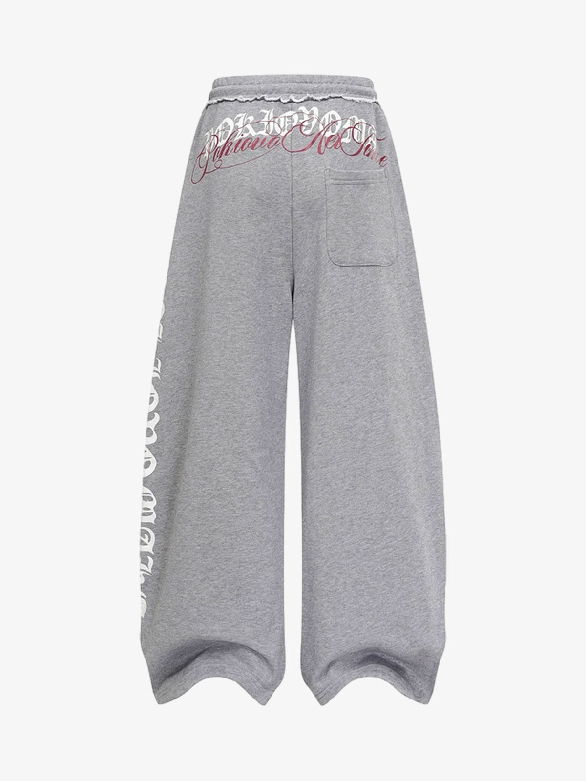 Stylish Wide-Leg Sweatpants with Unique Embroidery for Casual Wear