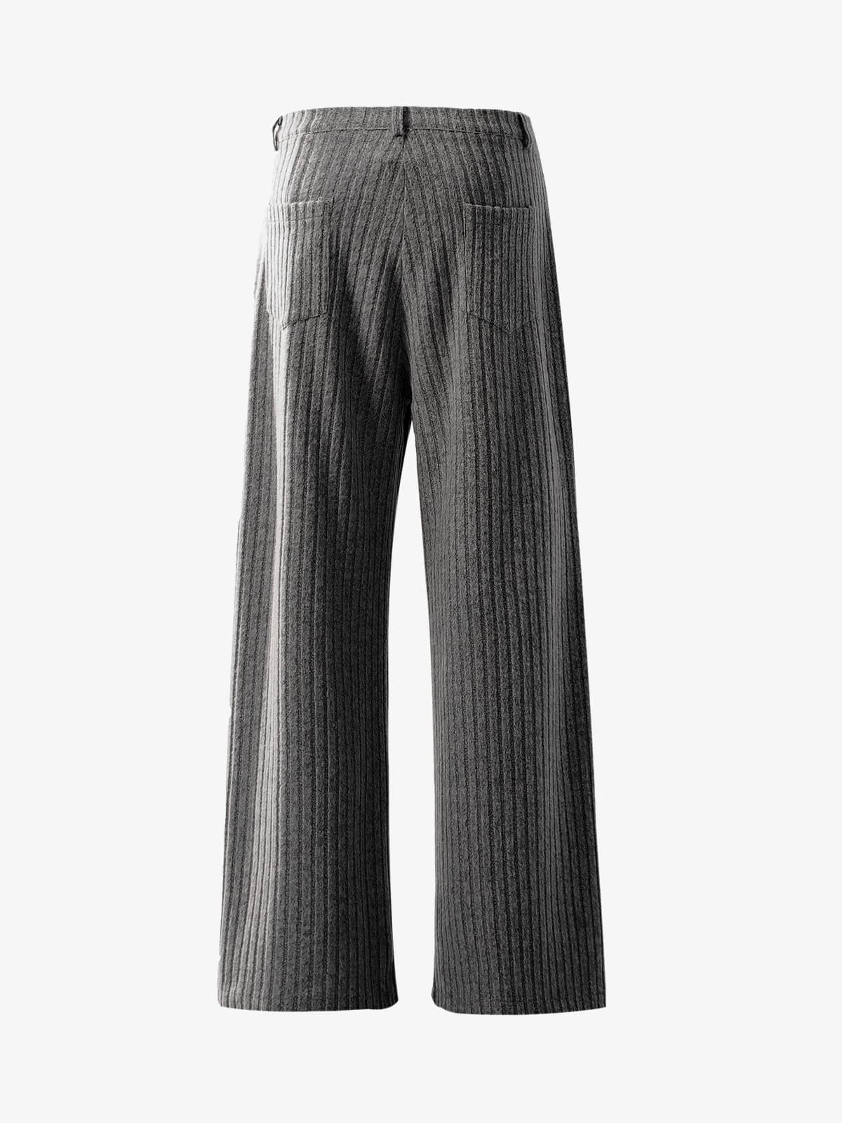 Wide-Leg Striped Trousers for Modern Elegance