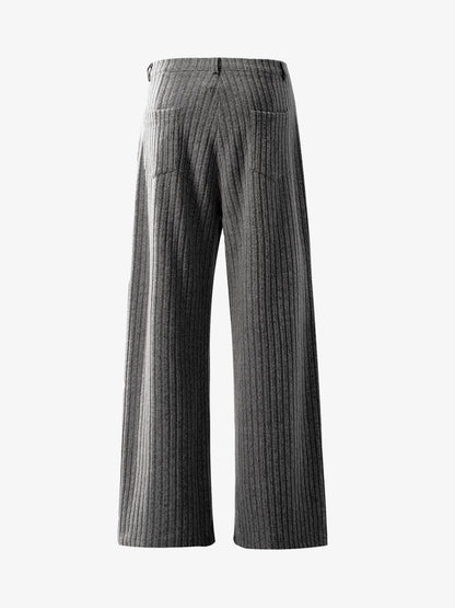 Wide-Leg Striped Trousers for Modern Elegance