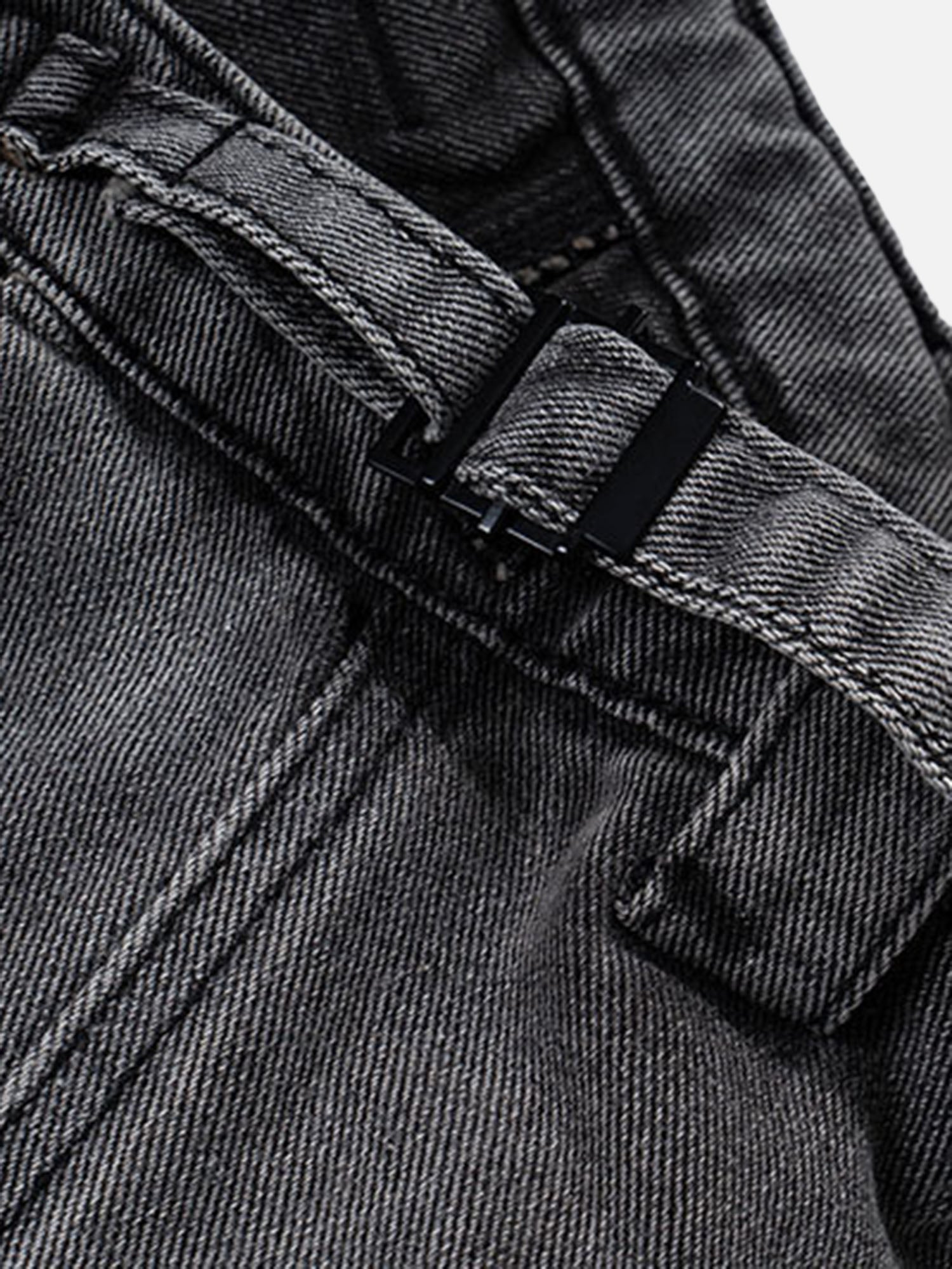 American High Street Irregular Niche Design Work Jeans