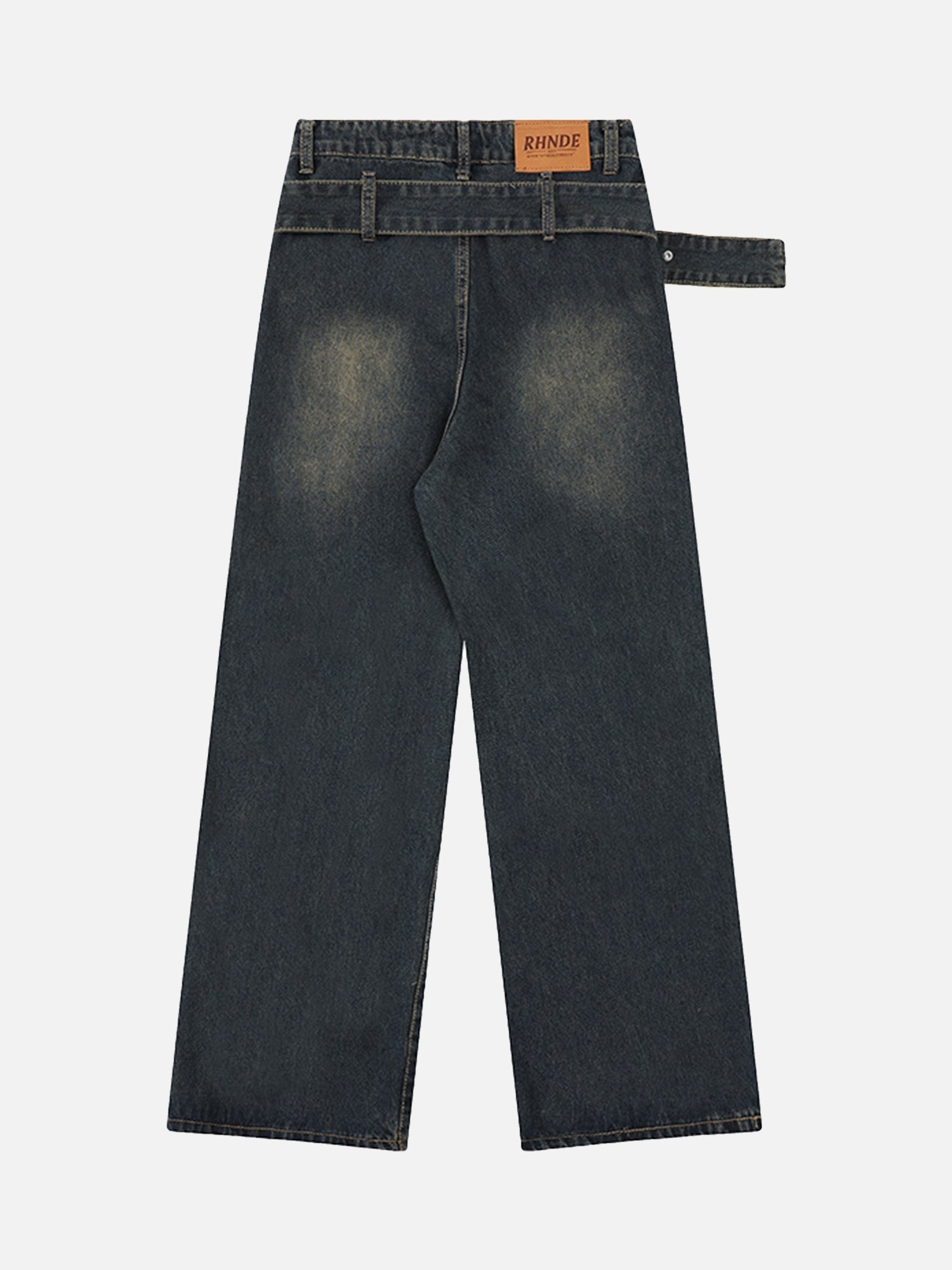 High Street Vintage Washed Star Rivet Jeans