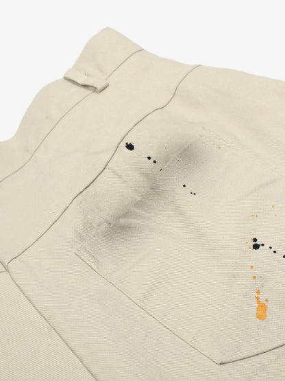 Retro Inkjet Dirty Dyed Barrel Pants