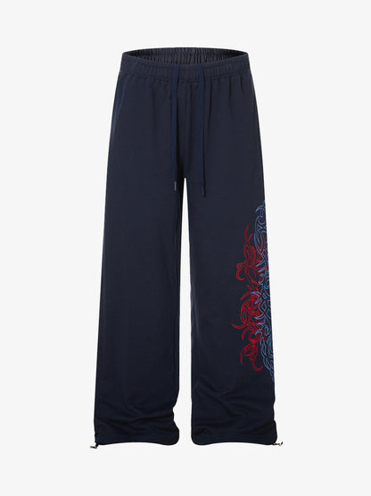 Stylish Wide-Leg Lounge Pants with Tribal Design for Comfort and Fashion
