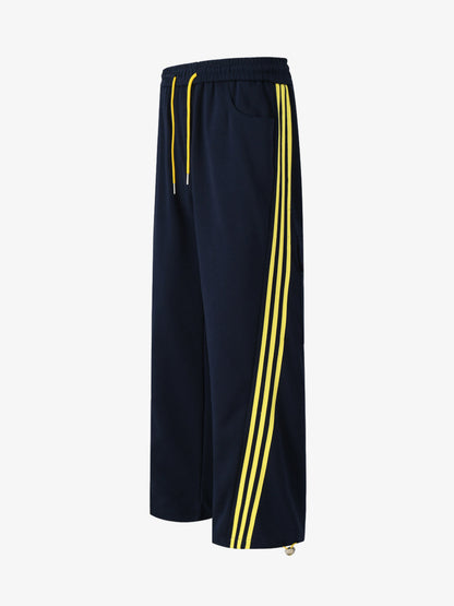 Striped Loose Drape Pants