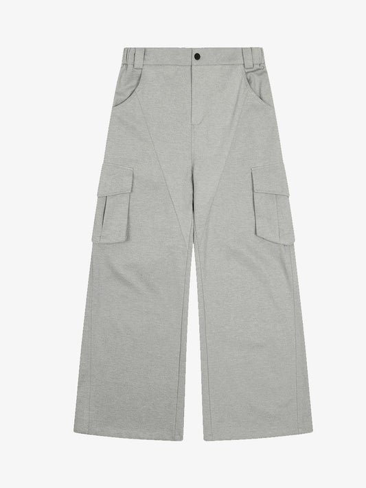 Wide-Leg Cargo Trousers with Multi-Pockets for Everyday Wear