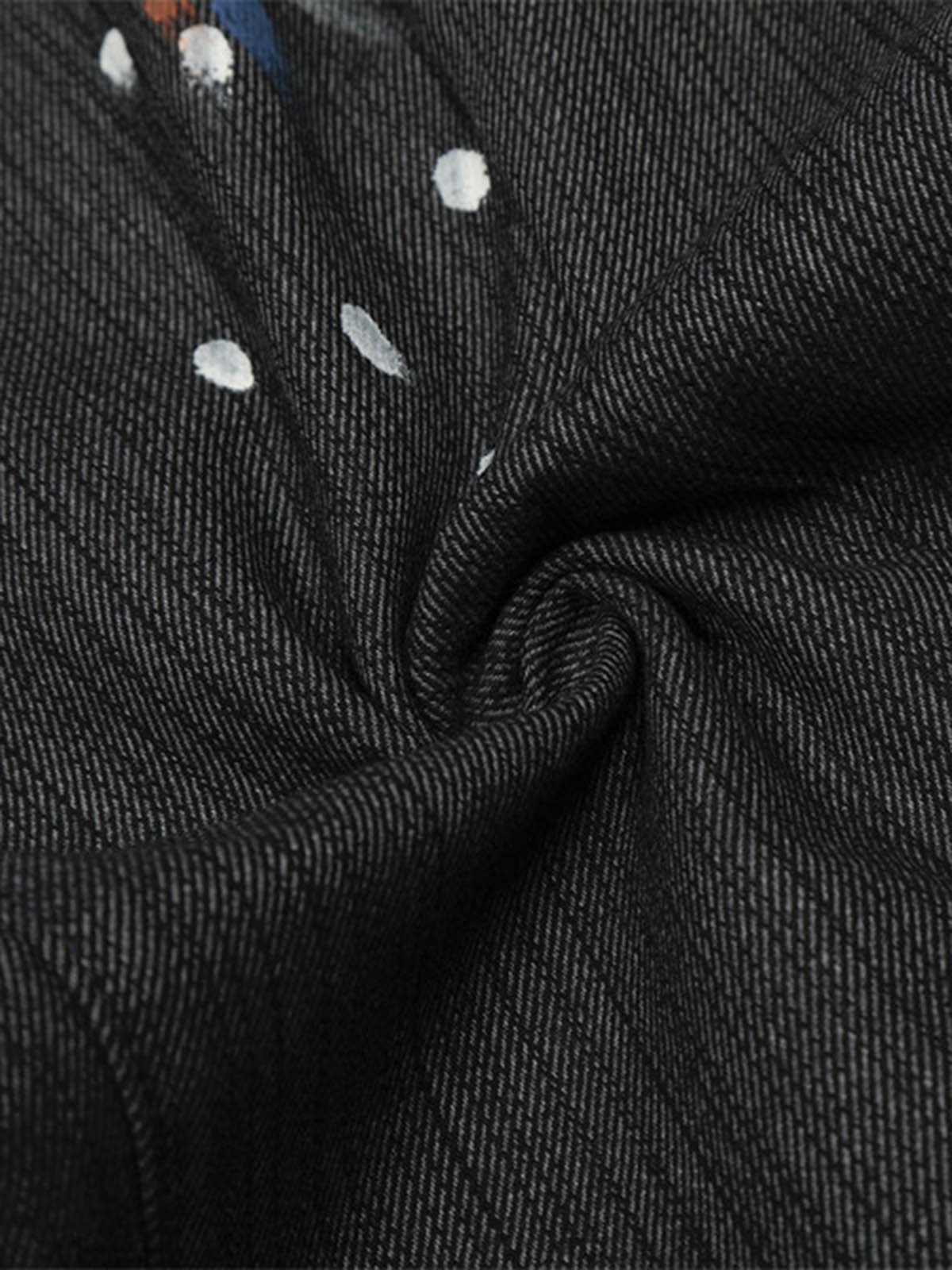 Stylish Wide-Leg Trousers with Artistic Embroidery and Adjustable Drawstrings