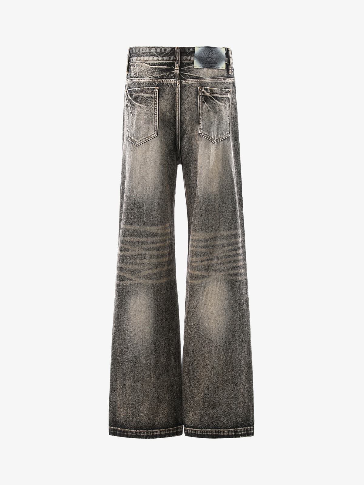 High-Waisted Wide-Leg Cargo Pants with Unique Pocket Design