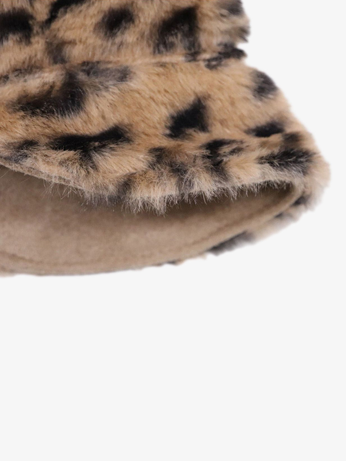Retro Leopard Plush Earmuff Winter Hat