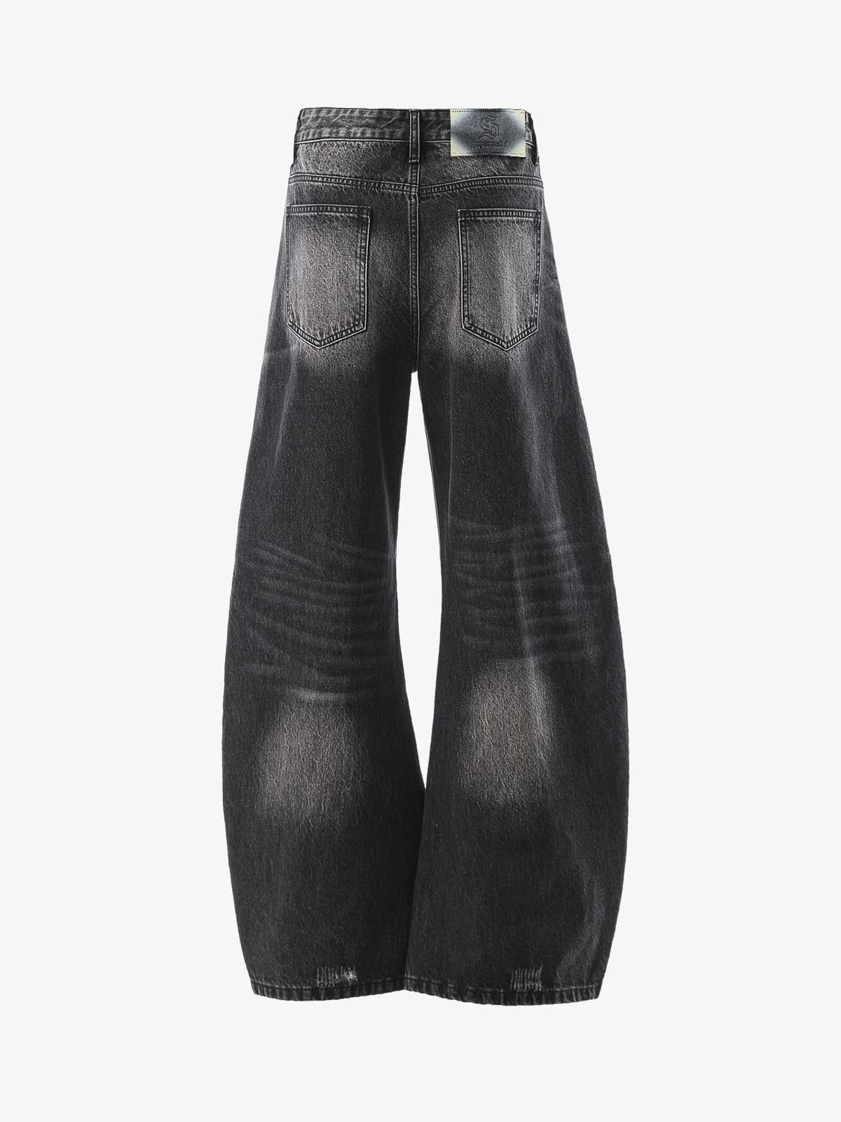 High-Waisted Wide-Leg Cargo Pants with Unique Pocket Design