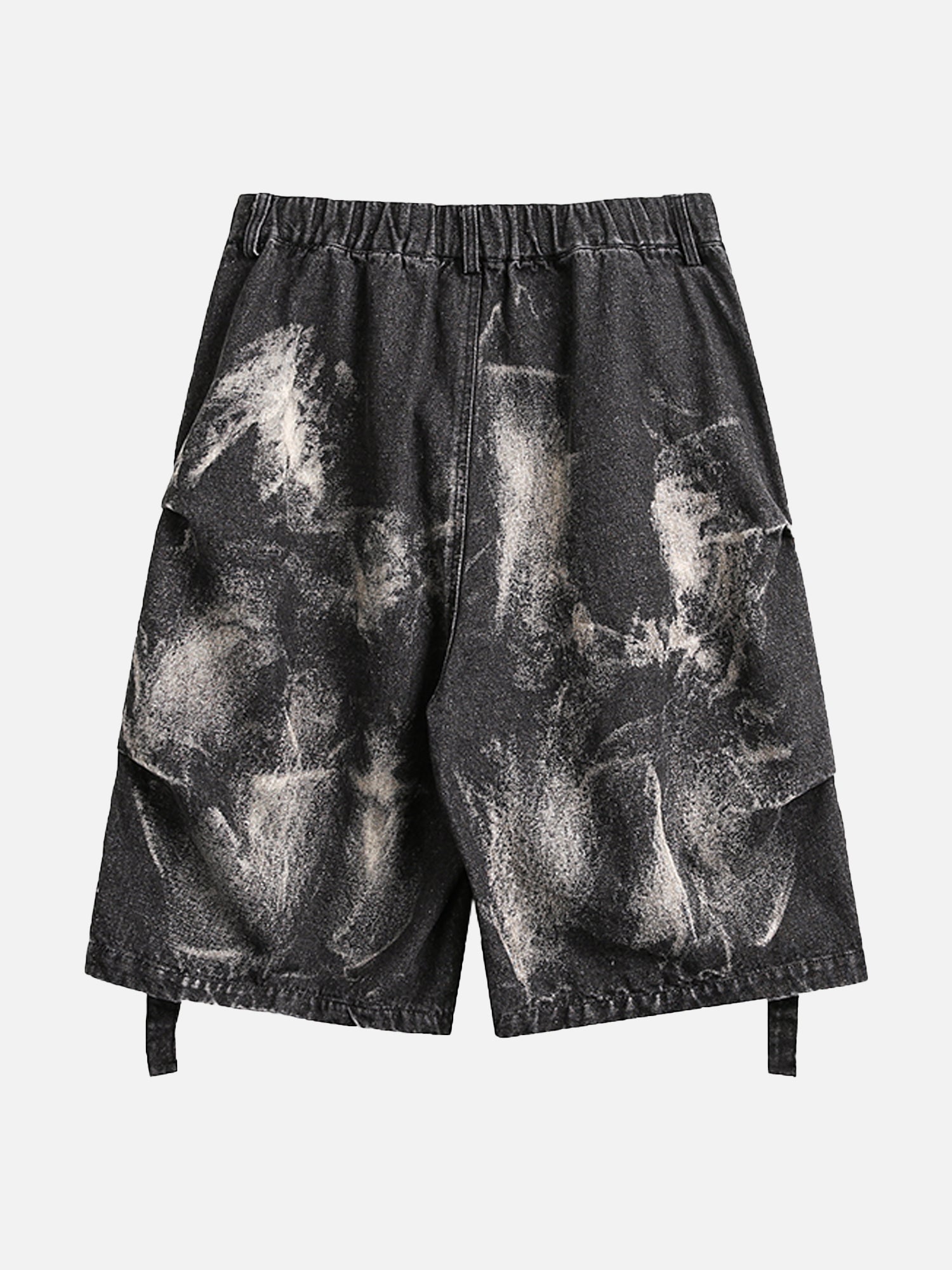 Thesupermade High Street Washed Distressed Design Denim Shorts