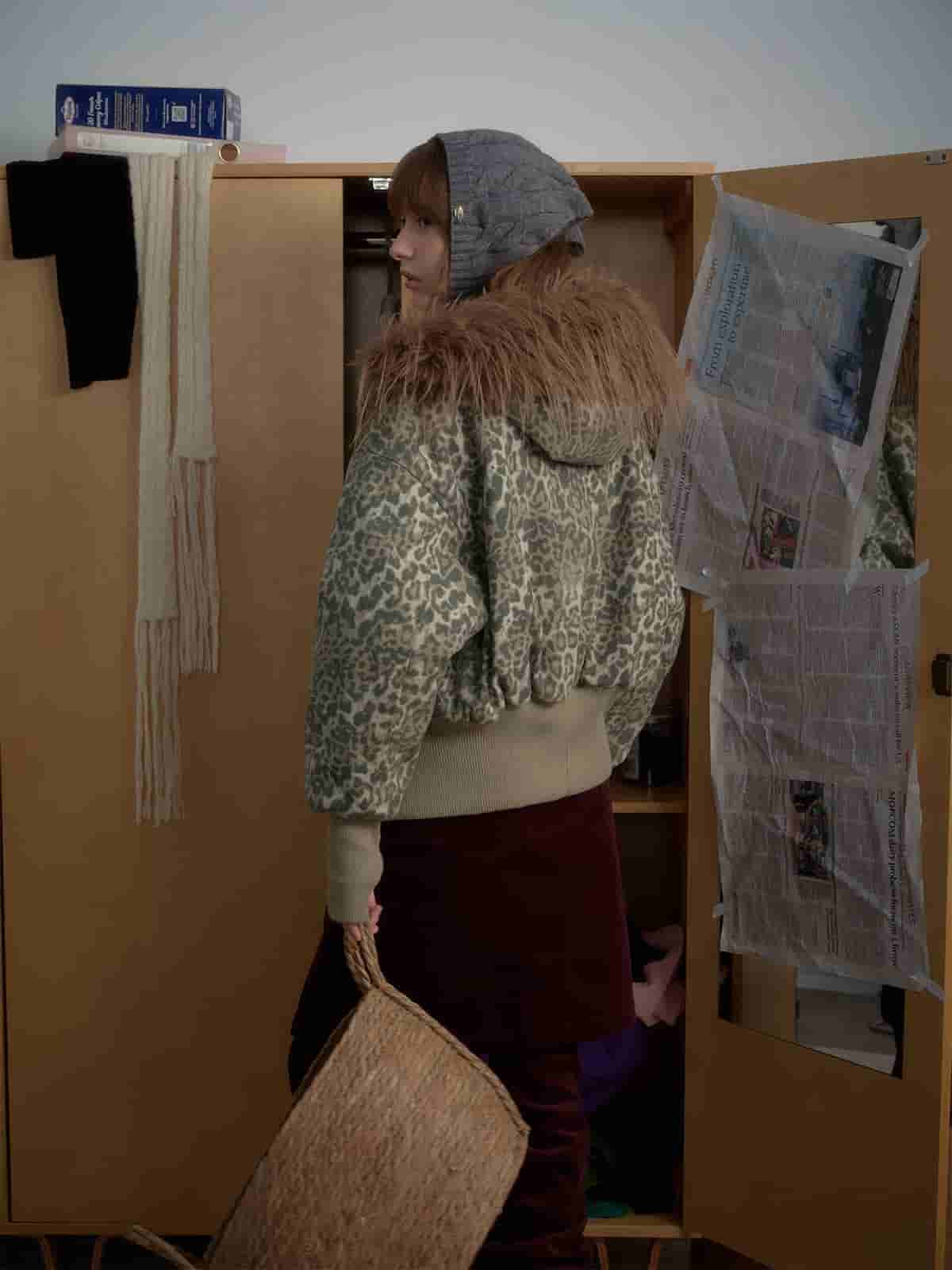 Winter-Ready Corduroy Jacket with Faux Fur Trim for Men