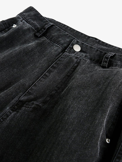 Riveted Pleated Casual Scimitar Pants