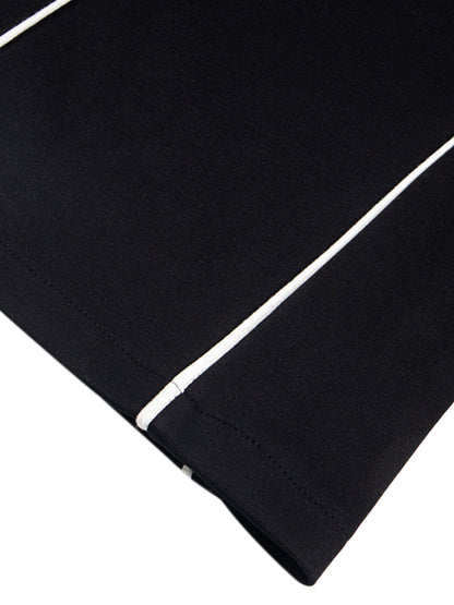 Retro Pearl Design Casual Straight Pants