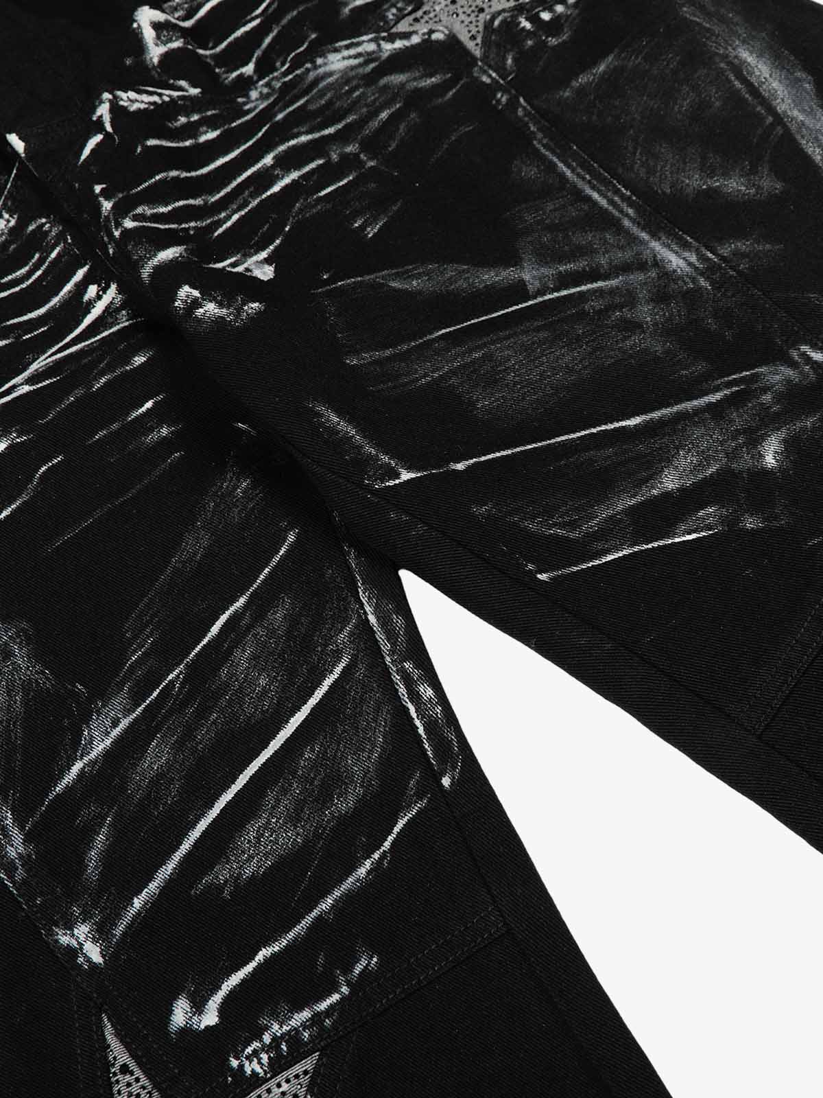 Street Star Painted Barrel Jeans