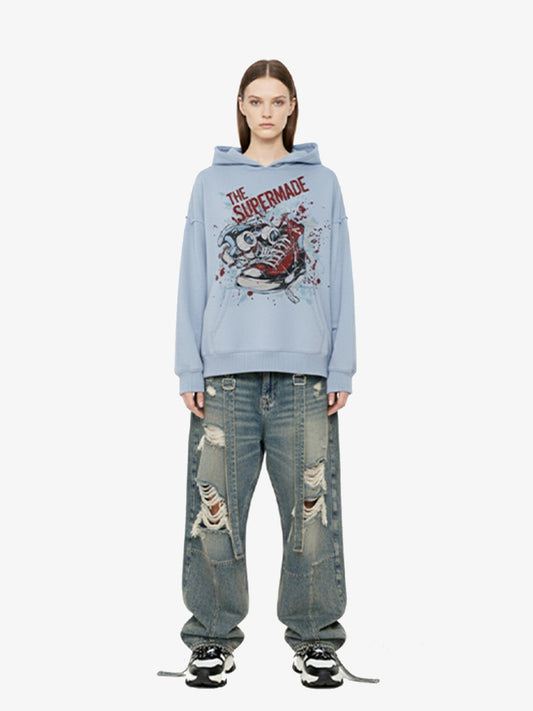 Dopamine Streetwear Skateboard Graphic Hoodie