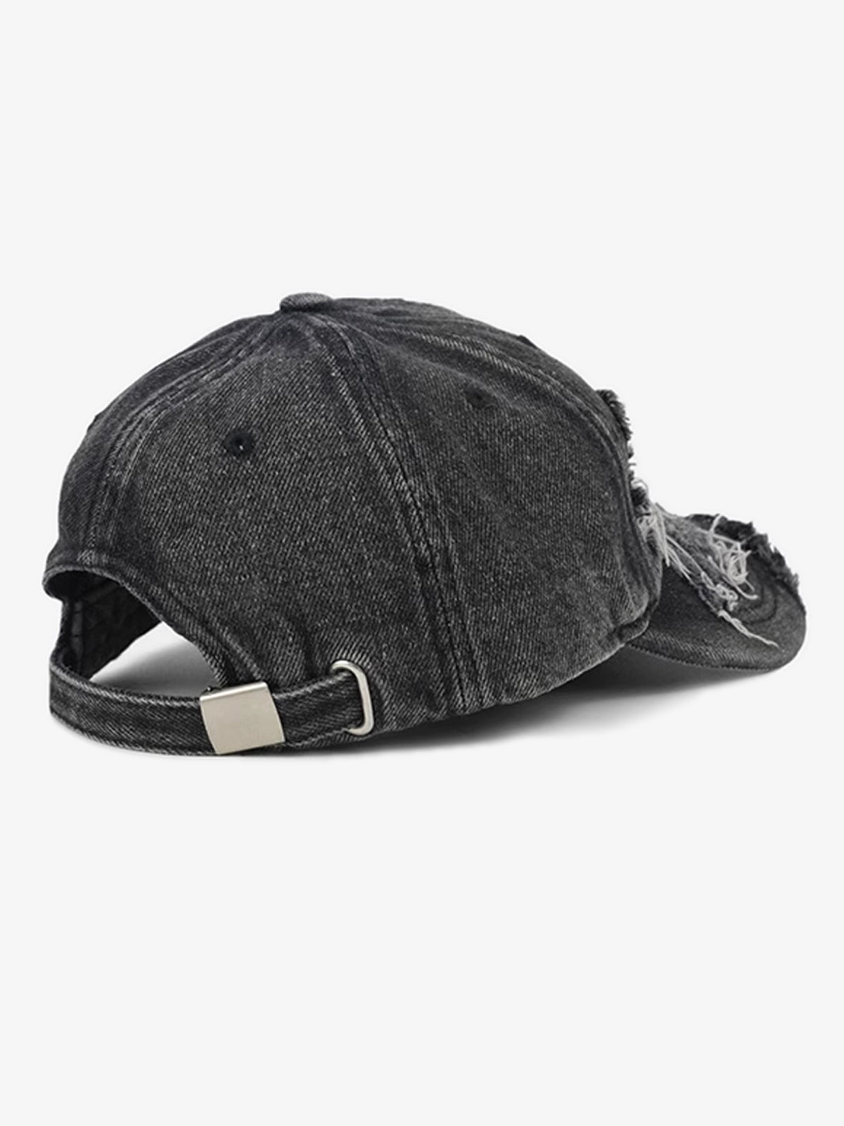 Distressed Denim Baseball Cap for Trendy Looks