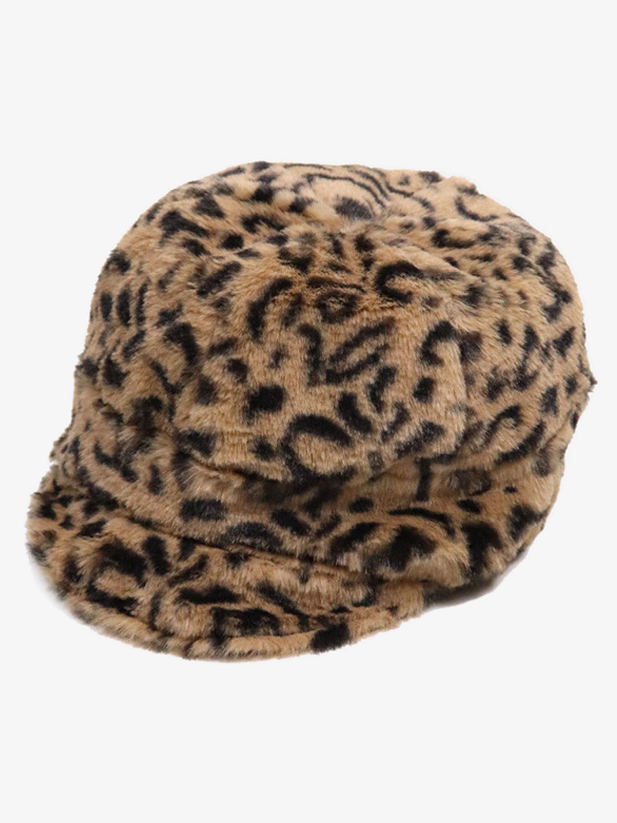 Retro Leopard Plush Earmuff Winter Hat
