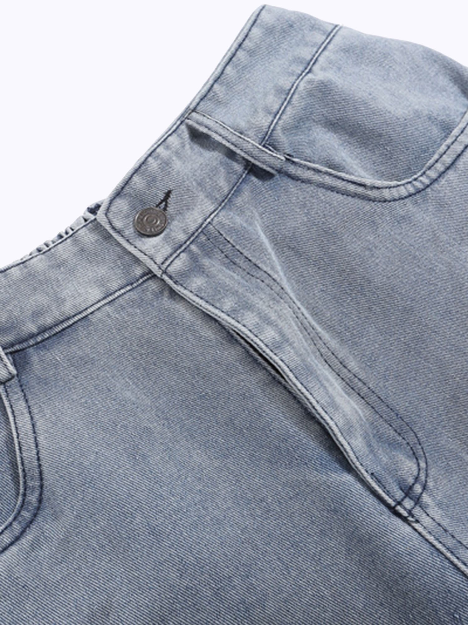 Thesupermade Creative Design Street Hip Hop Washed Jeans