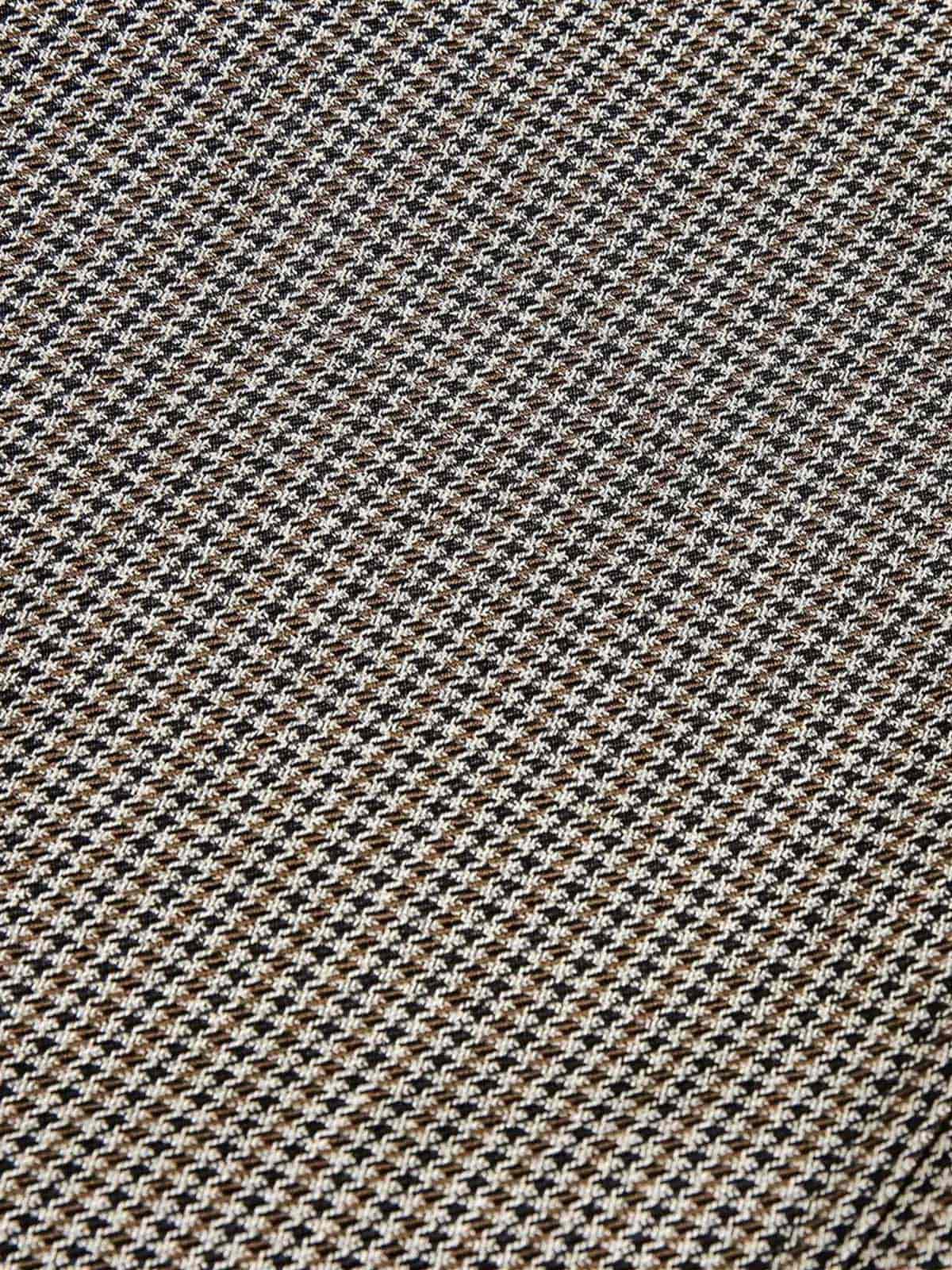 Belted Houndstooth Blazer Pants