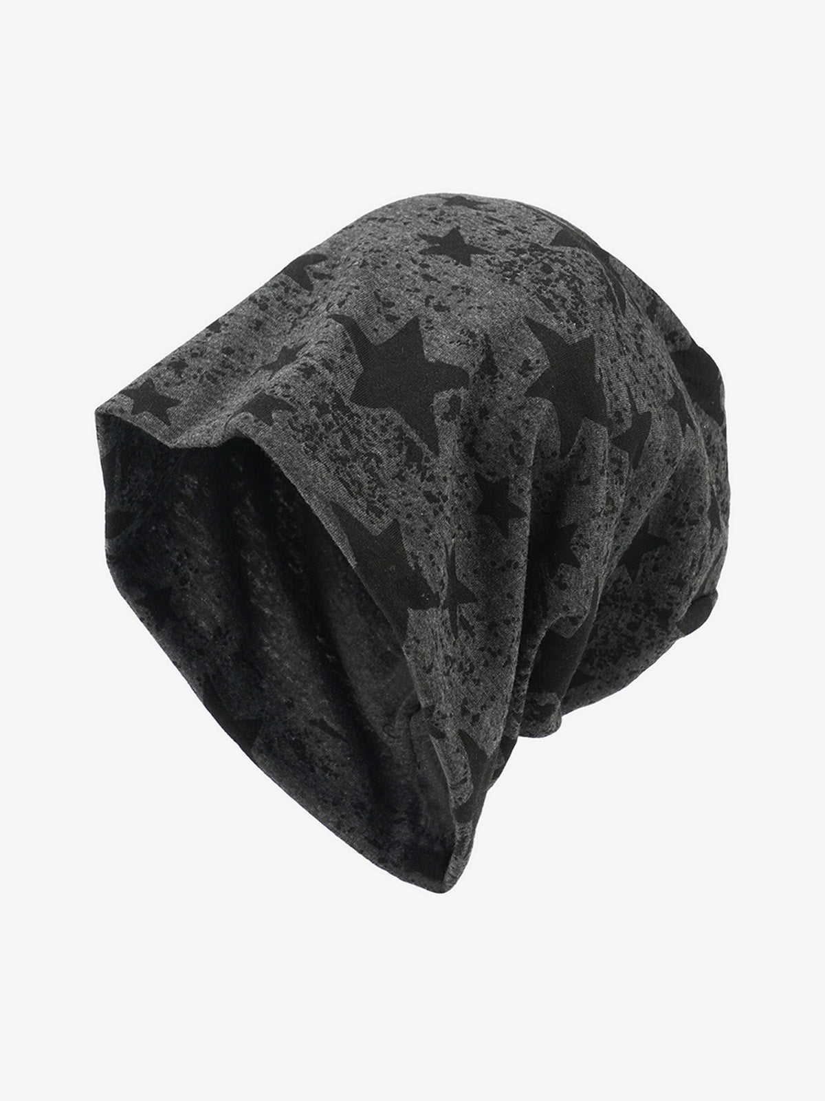 Stylish Star-Print Beanie for All Seasons - Trendy and Versatile Headwear