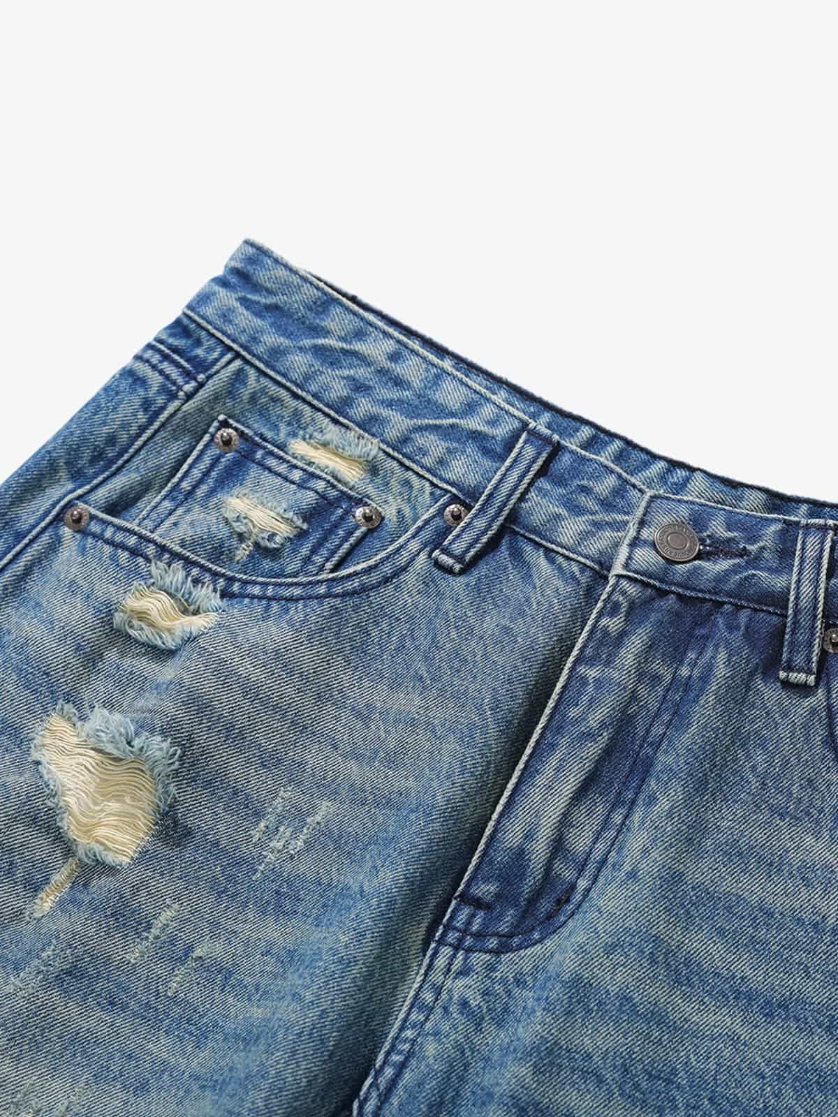 High-Waisted Wide-Leg Cargo Pants with Unique Pocket Design