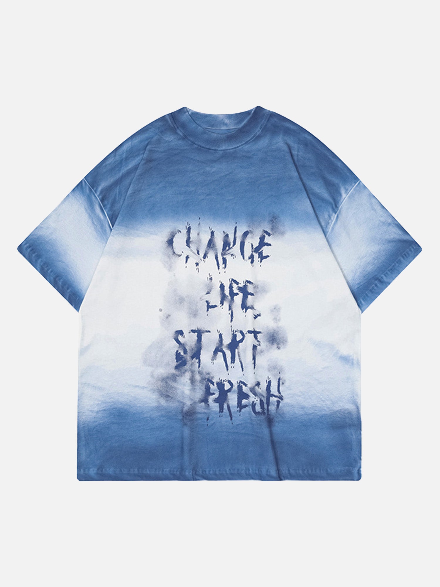 Thesupermade Street Handmade Gradient Spray Design Hip-hop T-shirt